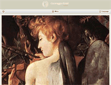 Tablet Screenshot of caravaggiohotel.it